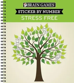 Brain Games - Sticker by Number: Stress Free, Spiral/***