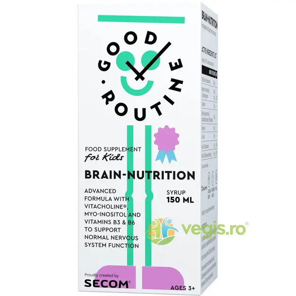Brain Nutrition pentru Copii cu Gust de Capsuni 150ml Secom,