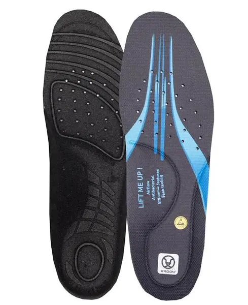 Branturi pentru incaltaminete ESD, culoarea negru - GEL LIFT ME UP 36, NEGRU-ALBASTRU