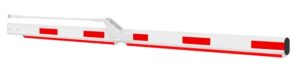 Brat articulat bariera parcare Dahua IPMECD-0261-M1515, rosu-alb, aluminiu, 3 m, protectie anticoroziva