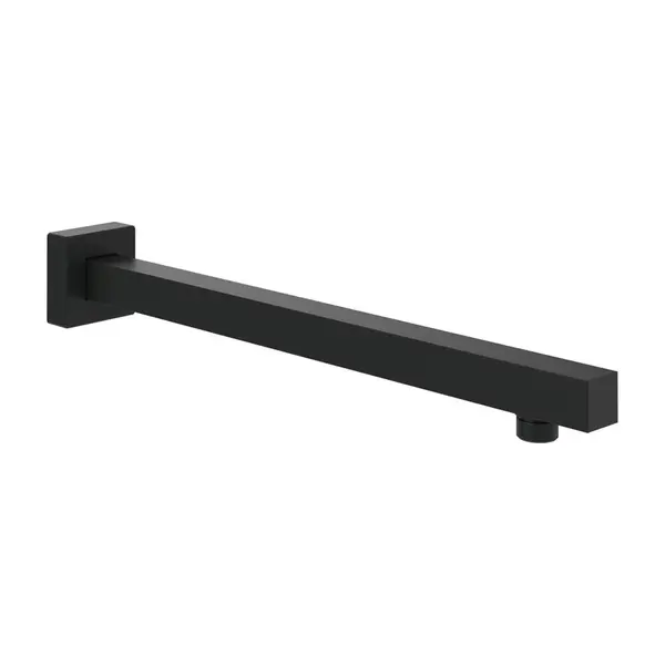 Brat de dus 40 cm, negru mat, patrata, VilleroyBoch, Universal Showers