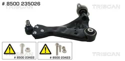 Brat, suspensie roata TRISCAN 8500 235026