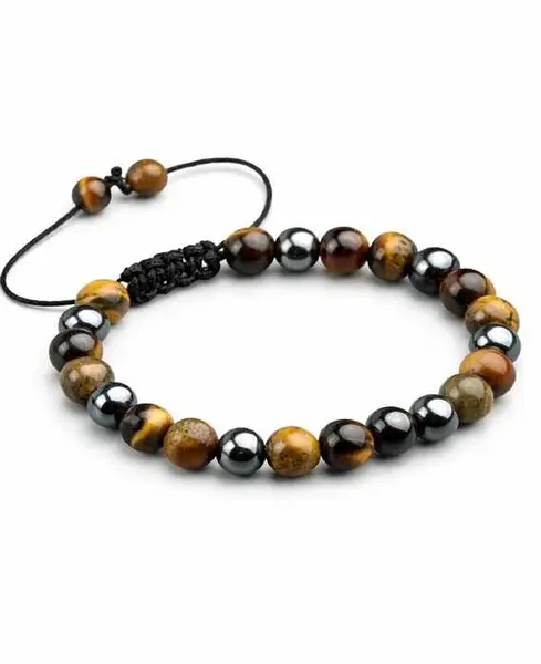 Brățară Bărbați din Piatră Naturală Tiger Eye