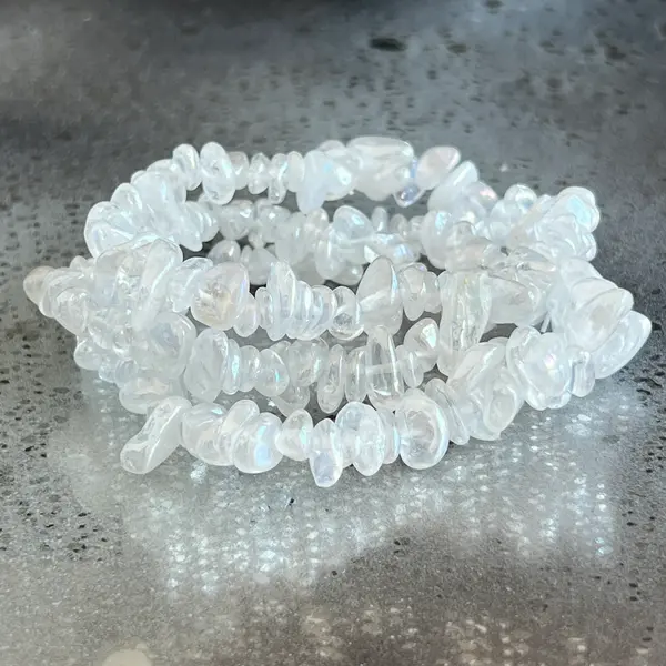 Bratara chipsuri cuart incolor (cristal de stanca) aura