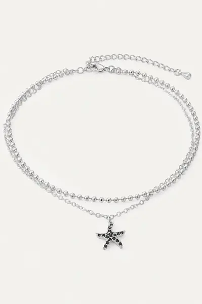Brățară de picior Starfish - Silver