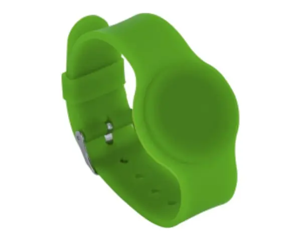 Bratara de proximitate din silicon cu catarama, mifare 13.56Khz, Verde, IDT-4009MF-GN