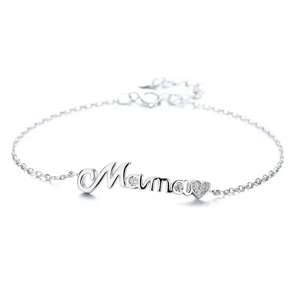 Bratara din argint 925 pentru dama, JW1609, model mama, placata cu rodiu