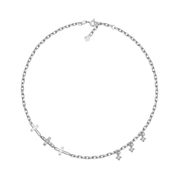 Bratara din aur alb cu diamante de 0.088ct