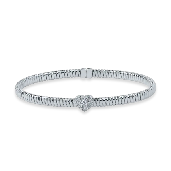 Bratara din aur alb cu diamante de 0.2ct