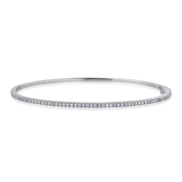 Bratara din aur alb cu diamante de 0.6ct
