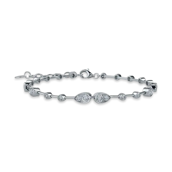 Bratara din aur alb cu diamante de 1.19ct