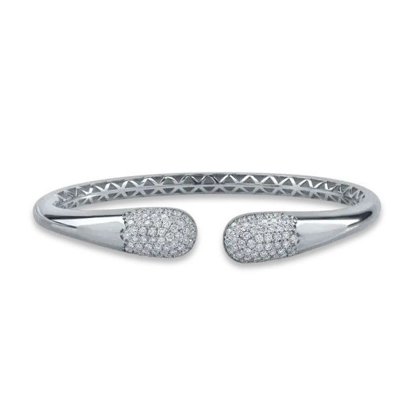 Bratara din aur alb cu diamante de 1.21ct