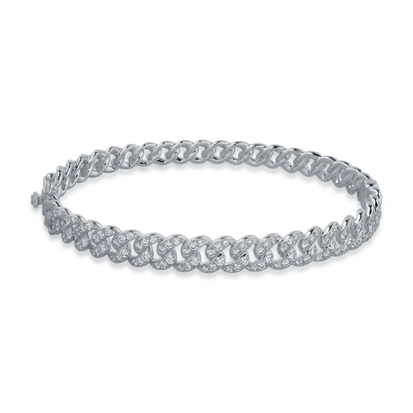 Bratara din aur alb cu diamante de 1.34ct