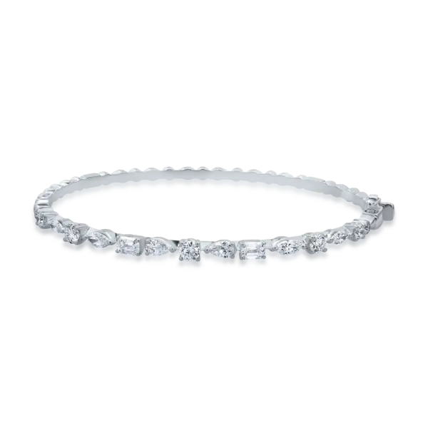 Bratara din aur alb cu diamante de 2.12ct