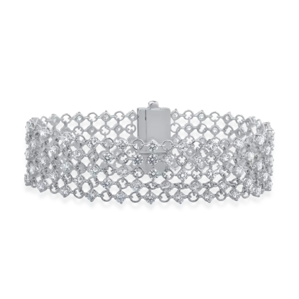 Bratara din aur alb cu diamante de 9.35ct