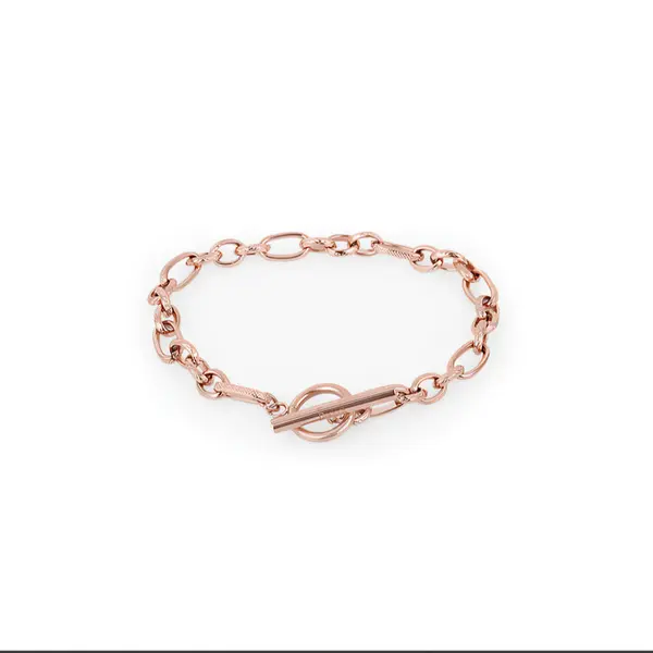 Brățară din Oțel Inoxidabil cu Design Modern - Rose Gold