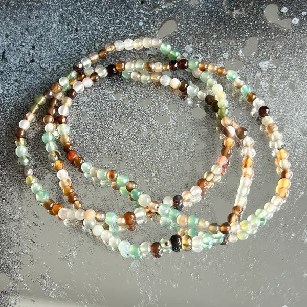 Brățară fatetata agat indian 3 mm