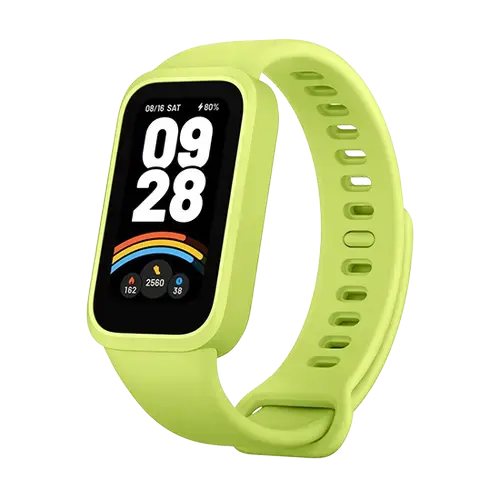 Bratara fitness Xiaomi Smart Band 9 Active, Ecran TFT 1.47inch, 50 moduri sportive, 100+ fete de ceas, Rezistenta la apa 5ATM (Verde)