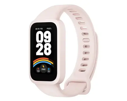 Bratara fitness Xiaomi Smart Band 9 Active, Ecran TFT 1.47inch, 50 moduri sportive, 100+ fete de ceas, Rezistenta la apa 5ATM (Roz)