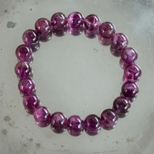 Bratara fluorit mov 10 mm