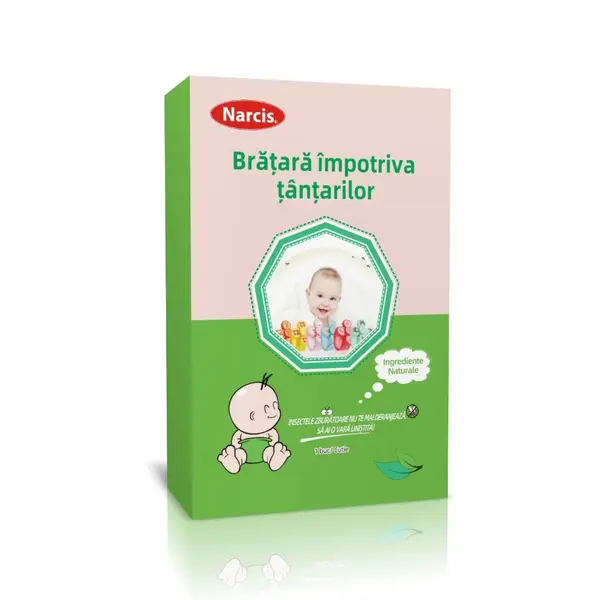Bratara impotriva tantarilor (Floare), Narcis – cu uleiuri esentiale naturale