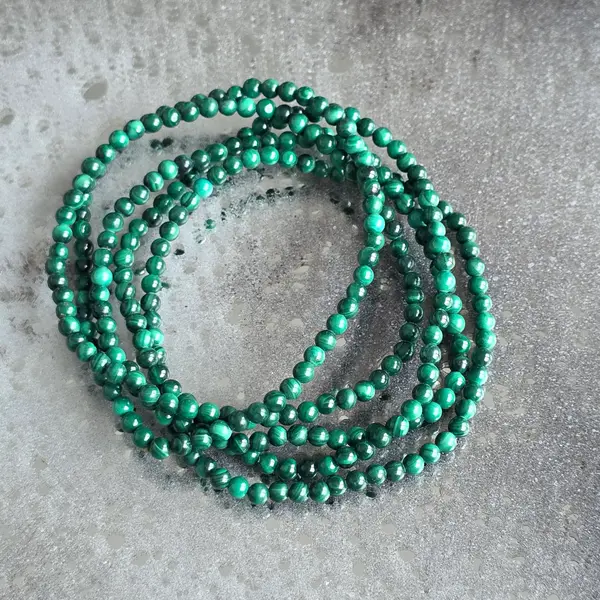 Bratara malachit 3 mm
