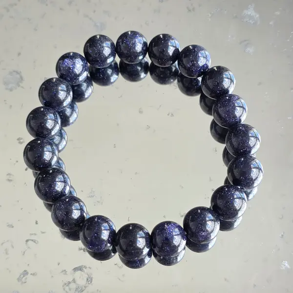 Bratara nisipit albastru 10 mm