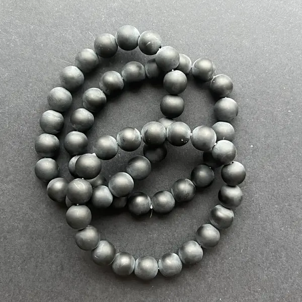 Bratara onix negru mat 10-11 mm
