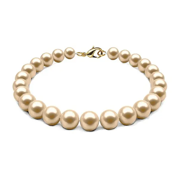 Bratara Perle Naturale Crem 6-7 mm cu Inchizatoare Aur Galben 14K KASKADDA