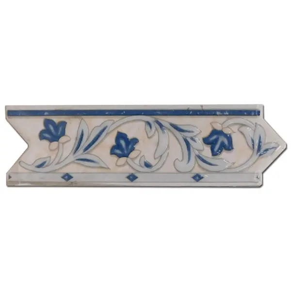 Brau decorativ faianta baie / bucatarie 744 Azul 6 x 20