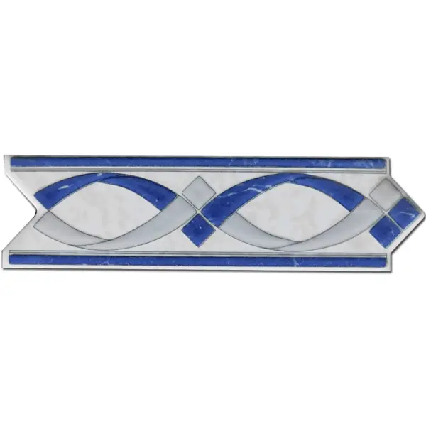 Brau decorativ faianta baie / bucatarie 785 Azul 6 x 20