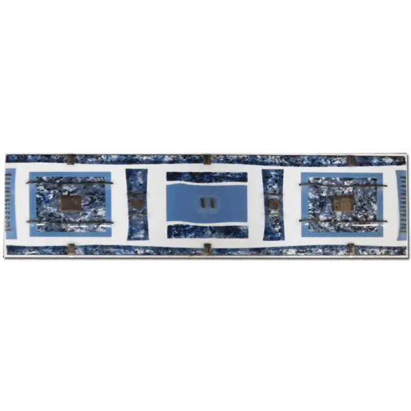 Brau decorativ faianta baie / bucatarie Arona Blue 8 x 25