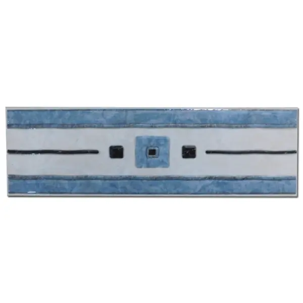 Brau decorativ faianta baie / bucatarie Gandara Azul 8 x 25