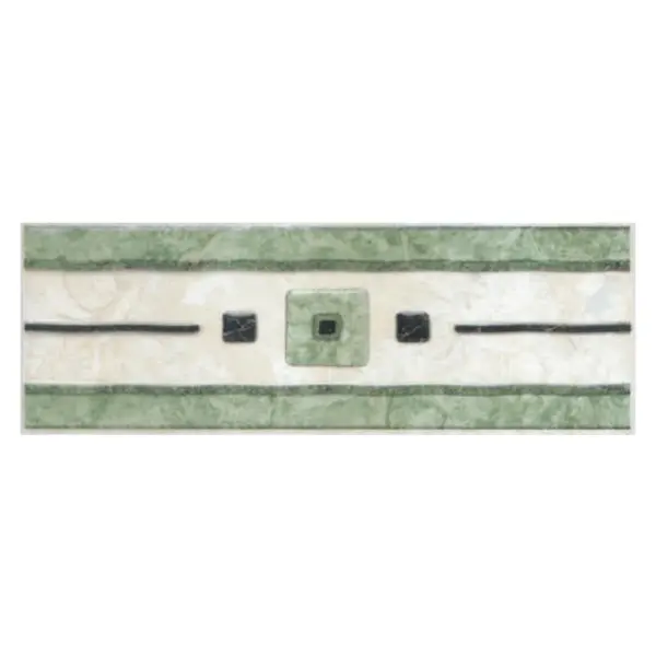 Brau decorativ faianta baie / bucatarie Gandara Verde 7.5 x 20