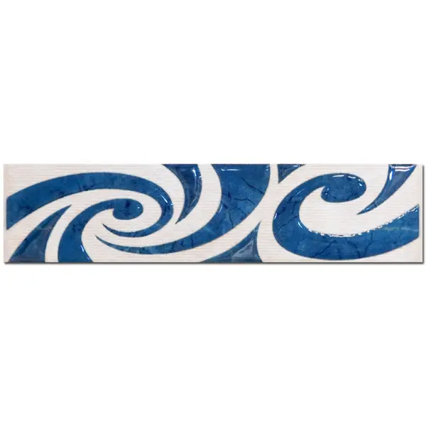 Brau decorativ faianta baie / bucatarie Janet Azul 5 x 20