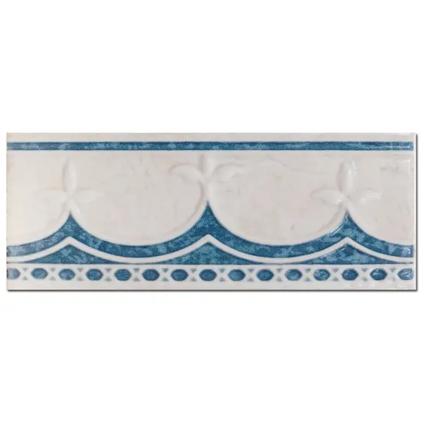 Brau decorativ faianta baie / bucatarie Mirella Azul 7.5 x 20