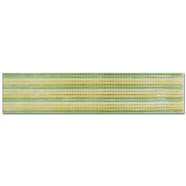 Brau decorativ faianta baie / bucatarie Textline Green 7 x 40