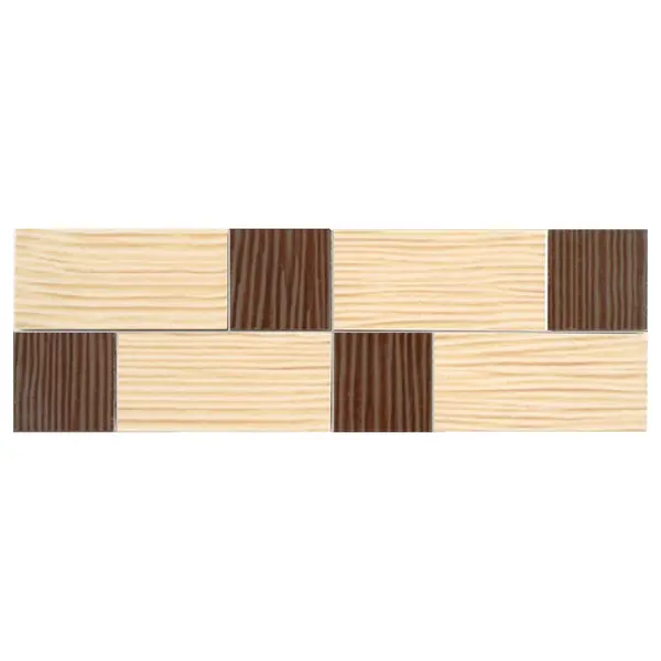 Brau decorativ faianta baie / bucatarie Wenge Multi Cotto 8 x 25