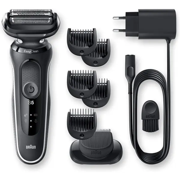 BRAUN Aparat de ras, Braun 51-W1500s, 50 min, Negru-Alb