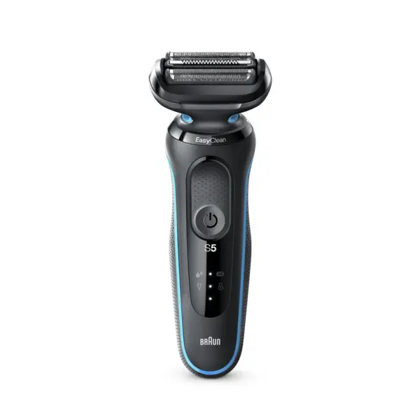 BRAUN Aparat de ras Braun Series 5 50-M1000, Acumulator, Cap barbierit cu 3 lame, Umed-Uscat, Negru-Albastru