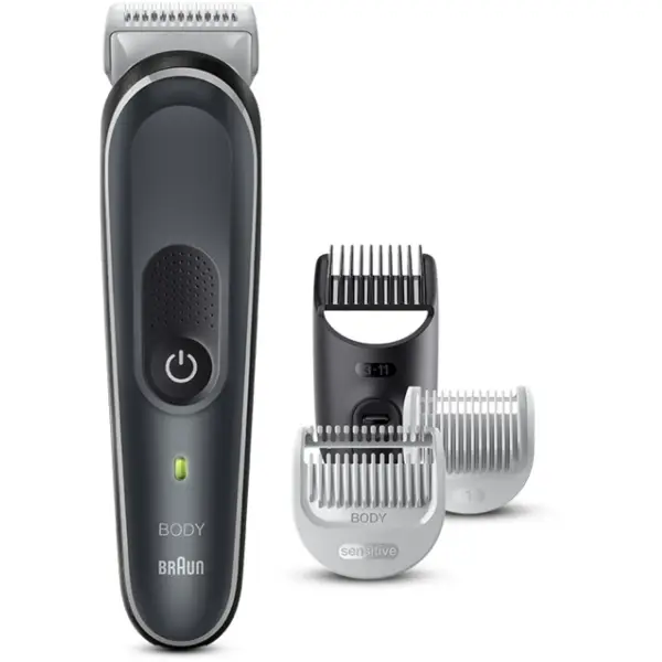 BRAUN Aparat de tuns Braun Body Groomer 5 BG5340, cu pieptene, Gri-Alb
