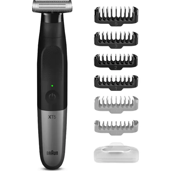 BRAUN Aparat hibrid de barbierit si tuns barba Braun Series XT5200, Negru Argintiu