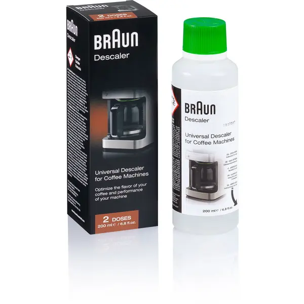 BRAUN Detartrant BRAUN BRSC013, 200ml, Elimină reziduurile de calcar, Extinde durata de viață, Îmbunătățește gustul cafelei