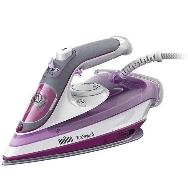 BRAUN Fier de calcat cu abur Braun TexStyle 5 SI5037VI, 2700W, alb/violet
