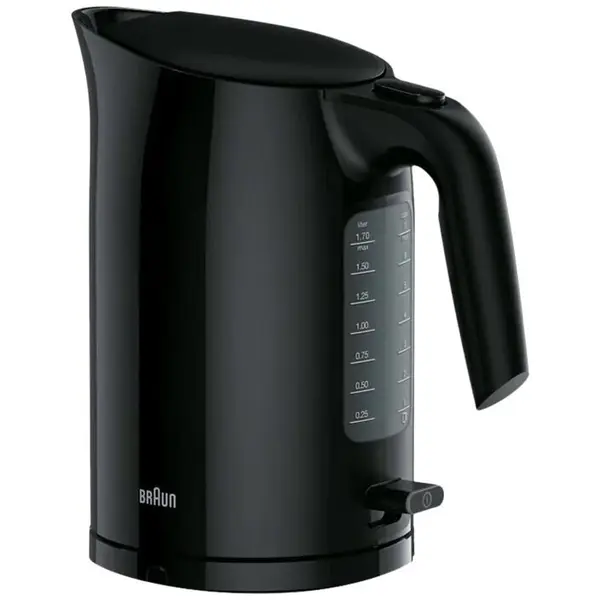 BRAUN Fierbator de apa Braun WK3100BK PurEase, 2200 W, 1.7 l, Plastic, Negru
