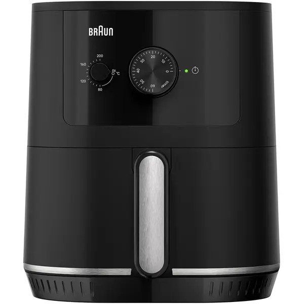 BRAUN Friteuza cu aer cald, fara ulei, Braun Multifry 3 HF3000, 1500W, 4.3L, tehnologie RealAir, 12 functii de gatire, temperatura ajustabila, timer, Negru
