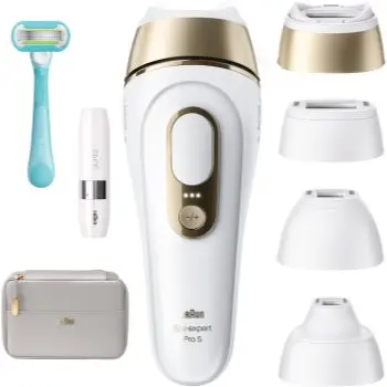 Braun IPL Silk·expert Pro 5 PL5412 dispozitiv inteligent IPL pentru îndepărtarea firelor de păr pentru corp, față, zona bikini și axile