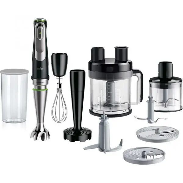 BRAUN Mixer vertical Braun MultiQuick MQ9187XLI, 1200W, negru