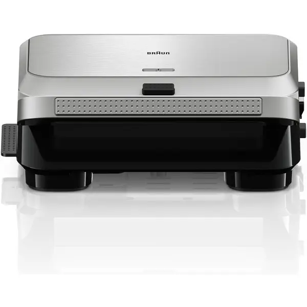 BRAUN Sandwich maker BRAUN SnackMaker 5 SM5038 - 0X23100004, 800W, 1 set placi waffle, 1 set placi grill, 1 set placi sandwich, Argintiu