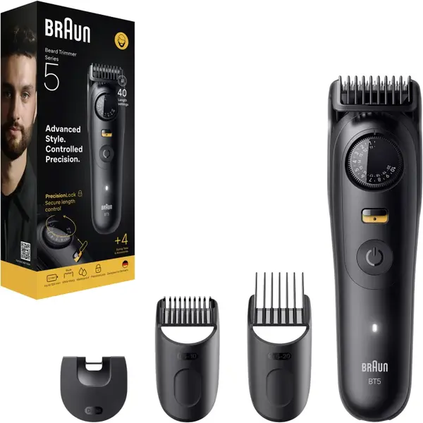 Braun Series 5 BT5520 de tuns barba + 4 instrumente de styling 1 buc